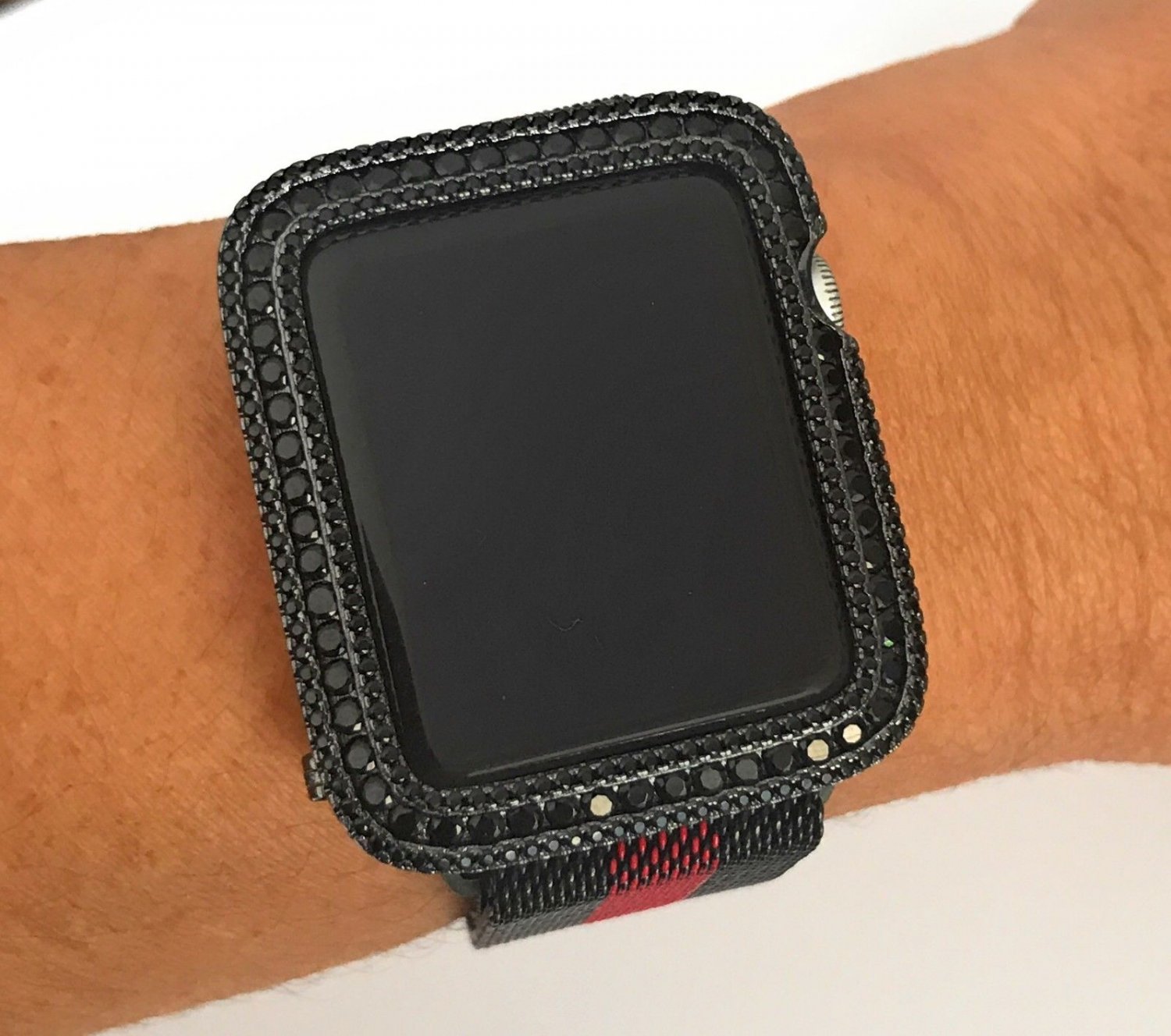 EMJ Series 2,3 Apple Watch Black Zirconia Case Bezel Face Cover Insert