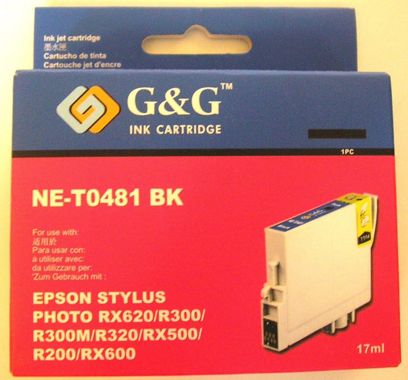 Gandg Black Ink Cartridge For Epson Stylus Photo R200 R300 R300m R320 Rx500 Rx600 Rx620 5266