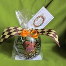 Hand Painted Spider Web Votive Candle Holder - Gift Wrapped and Candle Included!