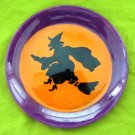 Hand Painted 10" Round "Wild Child Celebration Plate" Halloween Witch Platter