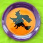 Hand Painted 10" Round "Wild Child Celebration Plate" Halloween Witch Platter
