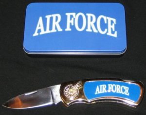 Air Force Knife in Metal Tin