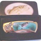 Bass Fish Knife in Metal Tin