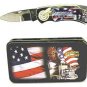 American Trucker Knife in Metal Tin