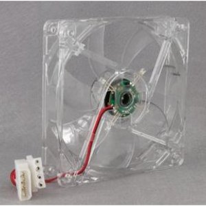 12 inches 4 Pin PC CPU Heat-sink Cooler Cooling Fun with 4 LED Light (Transparent)
