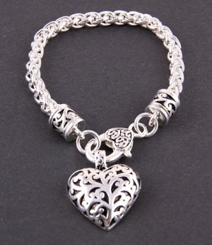 Love Heart Charm Bracelet