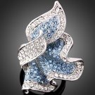 Blue Swarvoski Crystal Ring