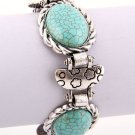 Circle Design Turquoise Gemstone Bracelet