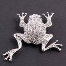 Crystal Frog Brooch  (Free Shipping)