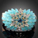 Blue Sunflower Swarovski Crystal Bracelet