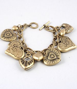 Hearts Charm Bracelet
