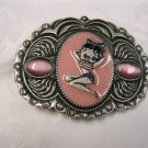 Pink Betty Boop Belt Buckle