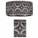Cuff Plexiform Bracelet with Rhinestones