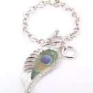 Angel Wing Charm Bracelet, Silver Tone