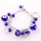 Blue Acrylic Purse Charm/Bracelet