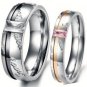 CZ Diamond Elements Couples Love Rings, 2 PC Set