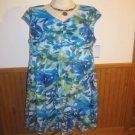 Connected Apparel Blue Floral Dress, Size 14W