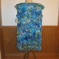 Connected Apparel Blue Floral Dress, Size 14W