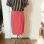 Jones New York Blue and Coral Blouse, Sz 10