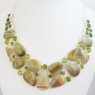 BNWOT ~ Gorgeous Genuine Jasper & Quartz Necklace