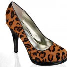 BNWOT ~ Alfani Maddy Leopard Print Pony Hair Platform Heels, Size 6