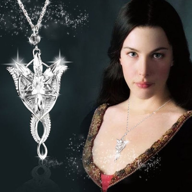 Bnwt ~ Arwen Evenstar Lotr Necklace Pendant Silver Plated 