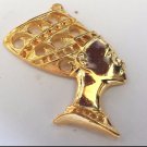 New Gorgeous 1.5" NEFERTITI Bust Pendant on a Lovely 22" Gold Filled Chain