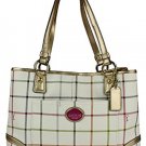 Coach Heritage Tattersall Shopper Tote
