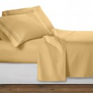 Clara Clark 1800 Series Queen Sheet Set, Gold