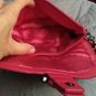 Coach Quilted Signature C Large Duffle Ski Hobo Fur Bag w/ Matching Wristlet