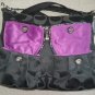 Coach Poppy Signature Sateen Convertible Handbag / Shoulder Bag