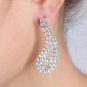 Crystal and Rhinestone Solitaire Necklace and Earrings