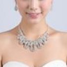 Diamonique Necklace and Earrings Set