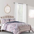 3-Pc. Full/Queen Comforter Set, Blush Multi-color, Free Shipping