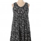 Kaileigh Black and White Floral Print Dress. Size XXL