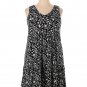 Kaileigh Black and White Floral Print Dress. Size XXL