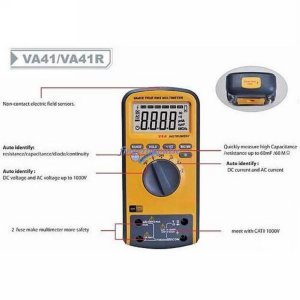 6K counts DC AC &Icirc;&copy; &Icirc;&frac14;F KHz Auto Identify Multimeter VA41