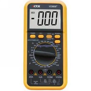 Digital Multimeter DC ACV DCA ACAmH nF uF kHz 9808+