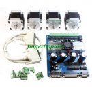 4 Axis TB6560 Stepper Driver+NEMA 23 Motor 56mm CNC Kit