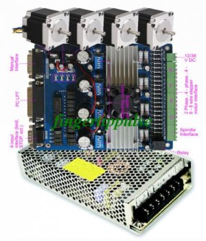 CNC Kit 4 Axis TB6560 Stepper Motor Driver Nema 23
