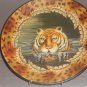 lion painted plates