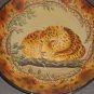 lion painted plates