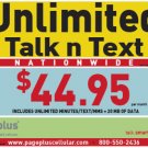 Unlimited Talk n Text Plan