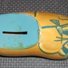 Carved wooden shoe with painted windmill- Holland, Mich. approximately 5 1/2"