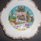 London Souvenir plate  - St. Paul's Cathedral- Piccadilly Circus