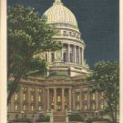 Capitol Dome at Night, Madison, Wisconsin   postcard (#189)
