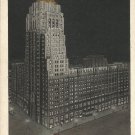 Fisher Building, at night, West Grand Boulevard,  Detroit, Mich.     postcard (#199)