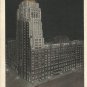 Fisher Building, at night, West Grand Boulevard,  Detroit, Mich.     postcard (#199)