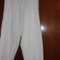 Avon Style Crinkle Cotton Pull on Pant-White- Large