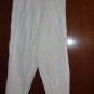 Avon Style Crinkle Cotton Pull on Pant-White- Medium